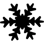 CreArt Formalyukasztó Dekorgumihoz 25 mm Hópehely Minta 3