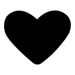 CreArt Formalyukasztó Dekorgumihoz 25 mm Szív Minta