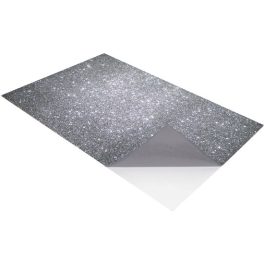   CreArt Öntapadós Dekorgumi Lap kb. 21x30 cm Csillámos Ezüst