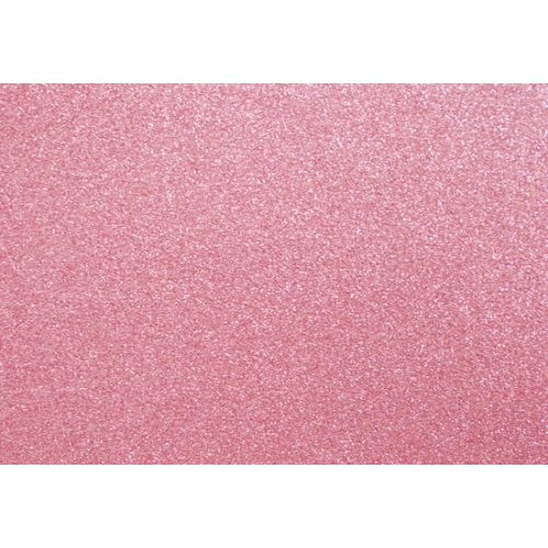 CreArt Dekorgumi Lap kb. 21x30 cm Csillámos Pasztell Rózsaszín