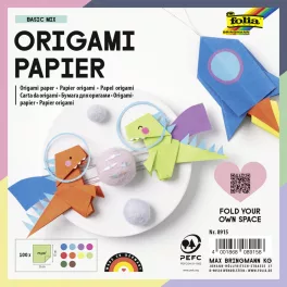   Folia Origami Papír 15 x 15 cm 70 gramm 100 Lap 10 Szín/Csomag