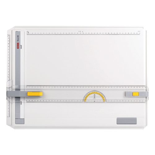 Aristo Rajztábla Műanyag A/3 Csúszásgátló Talppal Párhuzamvonalzóval Ütésálló Geo