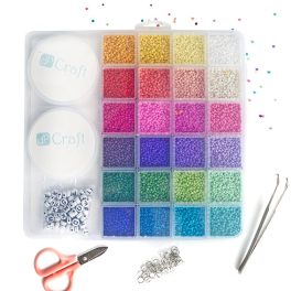   DP Craft Ékszerkészítő Alapkészlet 24 Színű Gyönggyel 5 Darab Kiegészítővel