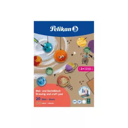 Pelikan Rajzblokk A/4 20 Íves Natúr Belívekkel