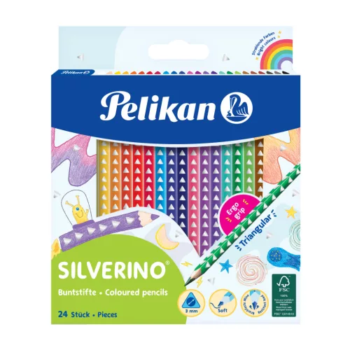 Pelikán Silverino Színes Ceruza Készlet 24 Darabos