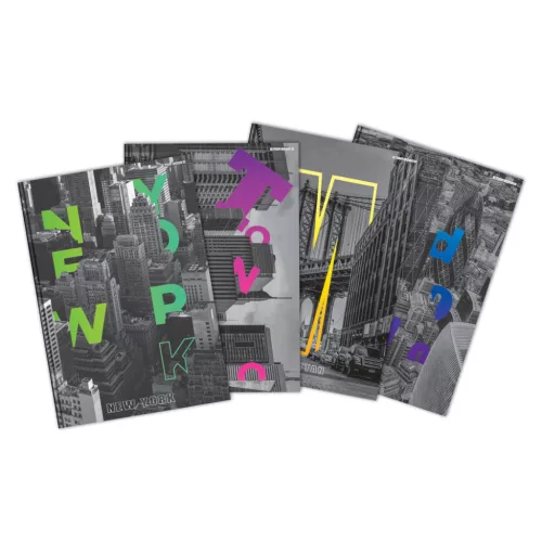 Butikkönyv City A4/96 lap, kockás