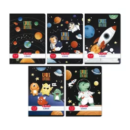   Herlitz Füzet A/5 32 Lapos Vonalas Space Adventure Vegyes Minta