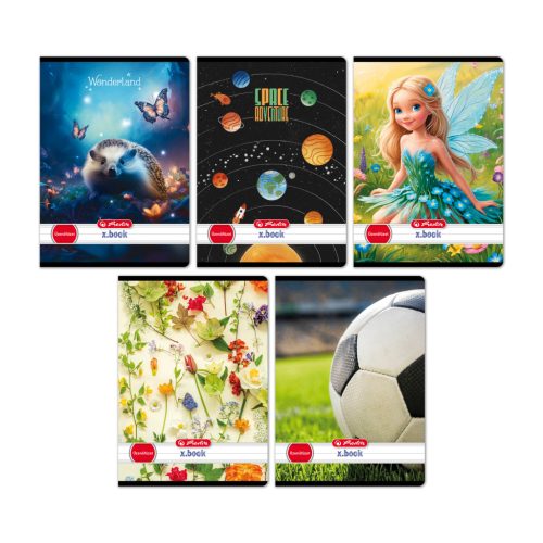 Herlitz Üzenőfüzet A/5 Lapos 32 Lapos Mix Vegyes Minta