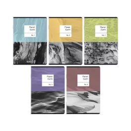   Herlitz Füzet A5/60 Lap Kockás Matt Fólia  Earth Vegyes Minták