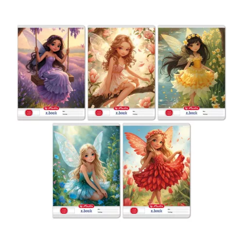 Herlitz Füzet III. Osztályos Vonalas Flower Fairy Vegyes Minták