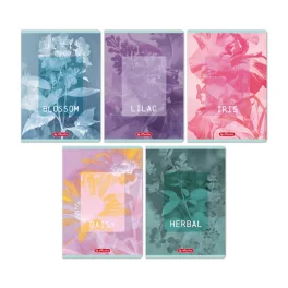   Herlitz Füzet A/5 32 Lapos Négyzetrácsos Blossom Vegyes Minták