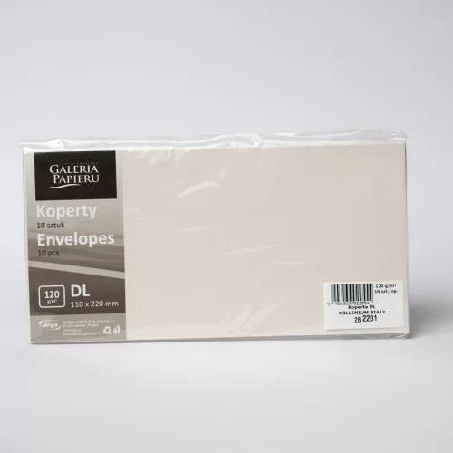 Szilikonos Boríték LA/4 Millenium Fehér 120 gramm 10 Darab/Csomag