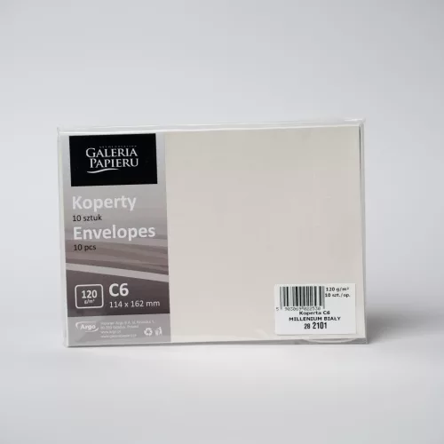 Szilikonos Boríték LC/6 Millenium Fehér 120 gramm 10 Darab/Csomag