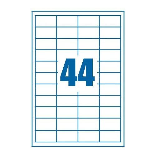Univerzális Etikett 48,5x25,4 mm 44 címke/lap 100 ív/csomag