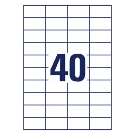   Univerzális Etikett 52,5x29,7 mm 40 címke/lap 100 ív/csomag