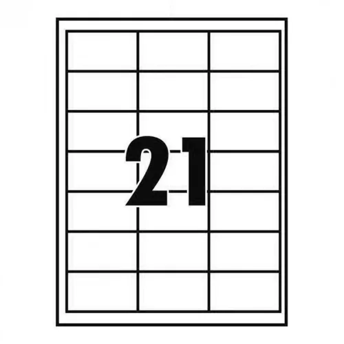 Univerzális Etikett 63,5x38,1 mm 21 címke/lap 100 ív/csomag