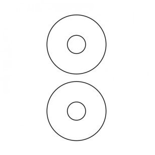 Univerzális Etikett CD 2 címke/lap 100 ív/csomag