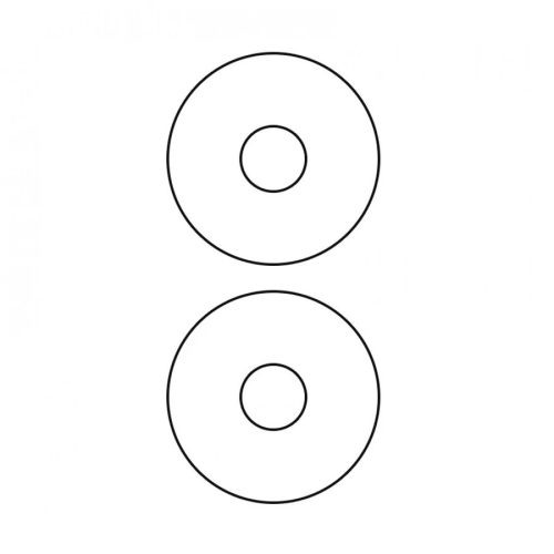 Univerzális Etikett CD 2 címke/lap 100 ív/csomag