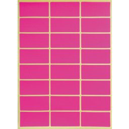 48x24 mm Neon Pink 24 Darab/ív 10 ív/Csomag