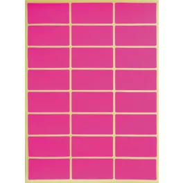   OfficeArt Etikett 48x24 mm Neon Pink 24 Darab/ív 10 ív/Csomag