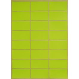   OfficeArt Etikett 48x24 mm Neon Sárga 24 Darab/Ív 10 Ív/Csomag