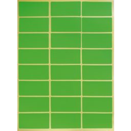 48x24 mm Neon Zöld 24 Darab/ív 10 ív/Csomag