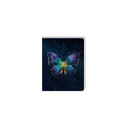 Keskin Color Notesz 13x16,5 cm Vonalas 80 Lap Butterfly Fekete Borító
