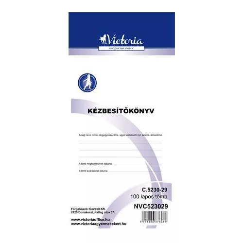 C. 5230-29 kézbesítőkönyv 100l victoria
