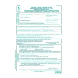 Nav 1396 A külföldi utas adó-visszaigénylő lapja