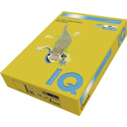 IQ Color Színes Fénymásolópapír A/4 Mustársárga 80 gramm 500 lap/Csomag