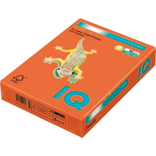 IQ Color Színes Fénymásolópapír A/4 Narancssárga 80 gramm 500 lap/Csomag