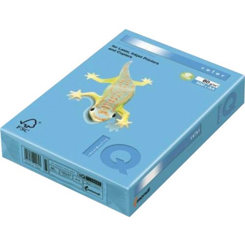 IQ Color Színes Fénymásolópapír A/4 Intenzív Vízkék 80 gramm 500 lap/Csomag