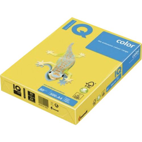 IQ Color Színes Fénymásolópapír A/4 Pasztell Sárga 80 gramm 500 lap/Csomag