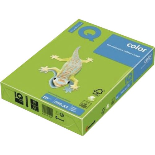 IQ Color Színes Fénymásolópapír A/4 Intenzív Zöld 80 gramm 500 lap/csomag