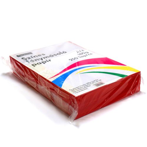 Papírgaléria Színes Fénymásolópapír A/4 Piros 160 gramm 250 lap/Csomag
