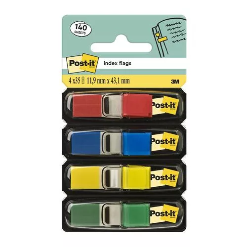Jelölő címke 3m 683-4 4 szin 12 × 43mm; 4 × 35 címke; normál színek