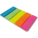 OfficeArt Jelölőcímke 12x45 mm 20 Lap/Szín 5 Szín/Csomag Írható Öntapadó Négyzetes