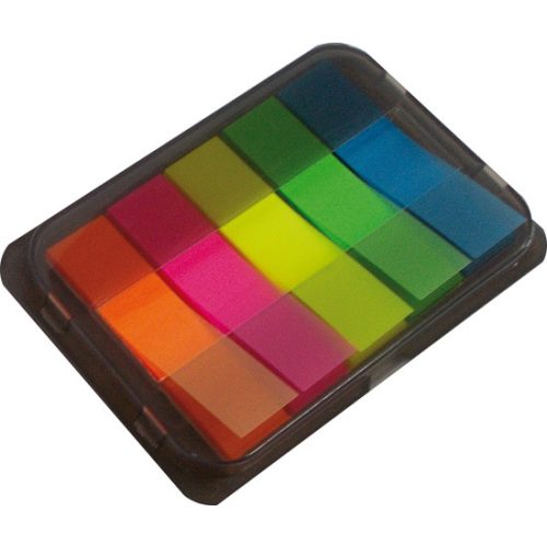 OfficeArt Jelölőcimke 1,2x4,5 cm Z-Hajtogatású Négyzetes 5 Szín 20 lap/szín Írható