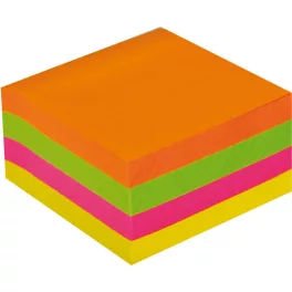   OfficeArt Öntapadós Jegyzettömb Vegyes Neon Színek Nyomtalanul Eltávolítható