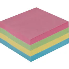   OfficeArt Öntapadó Jegyzettömb 7,6x7,6 Cm 400 Lap Vegyes Pasztell Színek Nyomtalanul Eltávolítható
