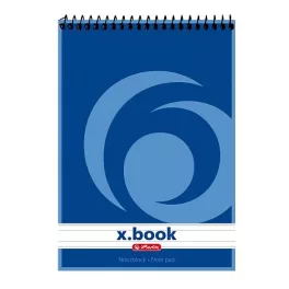   Herlitz Jegyzettömb A/5 50 Lapos Vonalas Felülspirálozott, Famentes Belívvel
