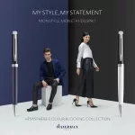 Waterman Hemisphere Color Blocking Golyóstoll Fekete-Fehér Ezüst Klipsz