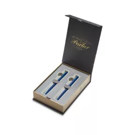   Parker Royal Im Monochrome Szett Golyóstoll és Töltőtoll Kék Kék Klipsz