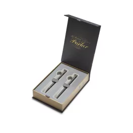   Parker Royal Im Monochrome Szett Golyóstoll és Töltőtoll Bronz Fekete Klipsz