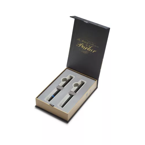 Parker Royal Im Professional Vibrant Szett Golyóstoll és Töltőtoll Fekete-Kék Fekete Klipsz