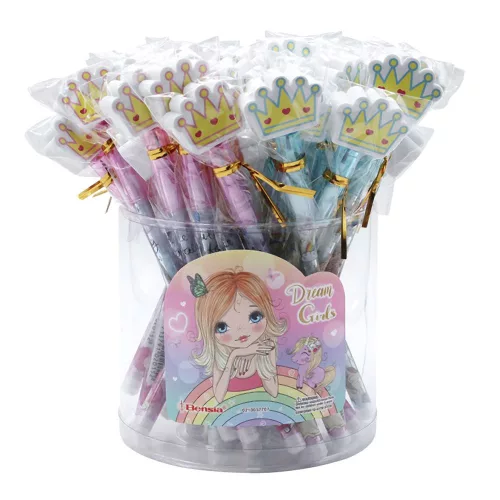 Bensia Tolóbetétes Ceruza Korona-Radírral Pcrtgq Dream Girls H36