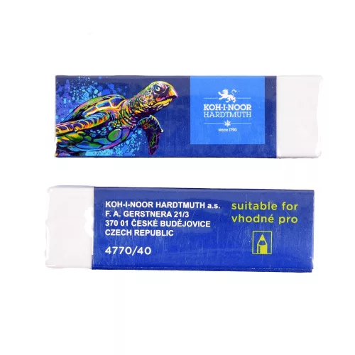 Koh-I-Noor 4770/40 Radír Papírfogóval Plasztik Teknős D40