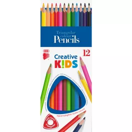   Creative Kids Színesceruza Készlet Háromszögletű 12 Darab/Csomag