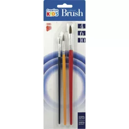   Creative Kids Ecset Készlet 3 Darab/Készlet 4-6-10 Festett Nyéllel