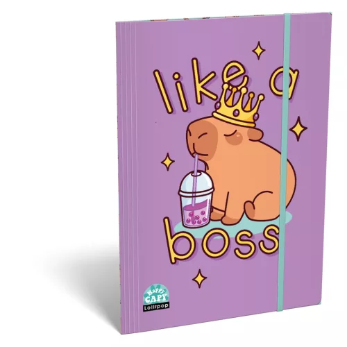 LizzySuli Gumis Mappa A/4 Karton Lollipop Capybara